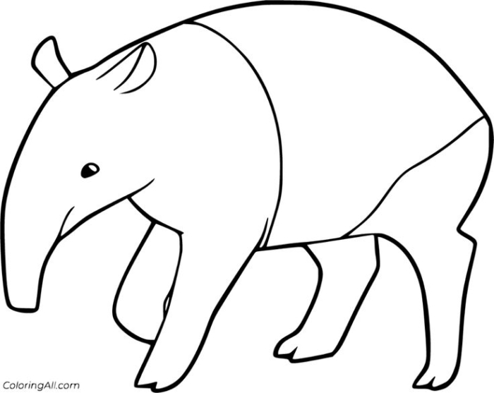43+ Free Printable Tapir Coloring Pages for Kids – Download & Enjoy!