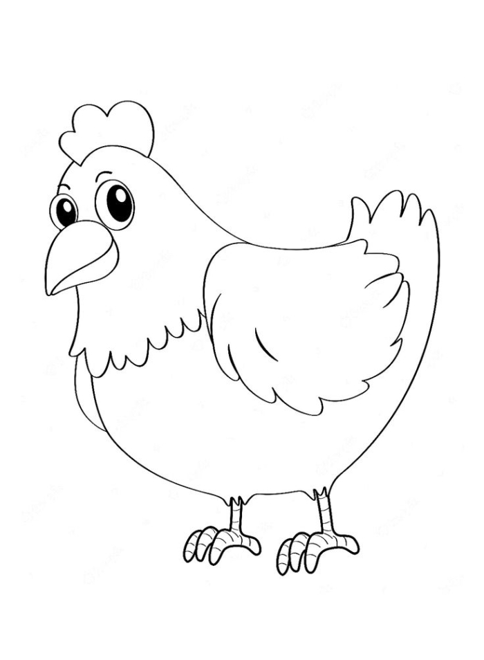 45+ Free Printable Hen Coloring Pages for Kids – Easy & Fun Coloring Fun!