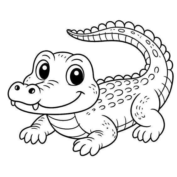 49+ Free Printable Crocodile Coloring Pages for Kids – Fun & Easy to Color!