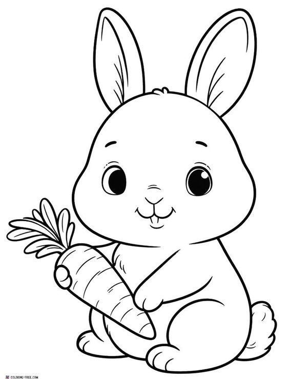 48+ Free Printable Rabbit Coloring Pages for Kids – Easy, Fun & Perfect!