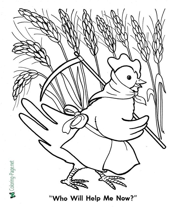 A coloring page featuring a chicken holding a wheel with wheat stalks A coloring page featuring a chicken holding a wheel with wheat stalks