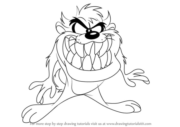 Angry lorax coloring page with large teeth, black and white Angry lorax coloring page with large teeth, black and white