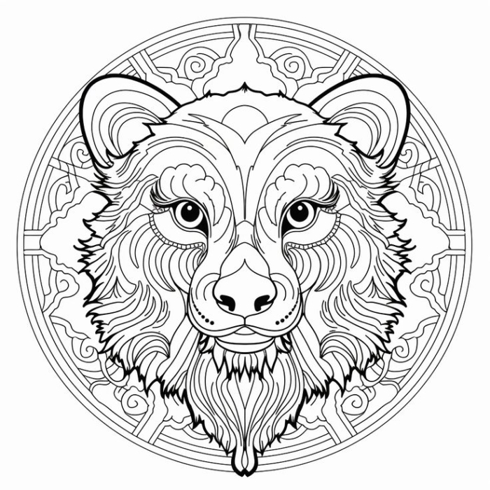 Coloring page of a creative tasmanian devil mandala Coloring page of a creative tasmanian devil mandala