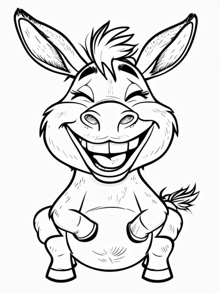 Donkey from disney's animal kingdom coloring page Donkey from disney's animal kingdom coloring page