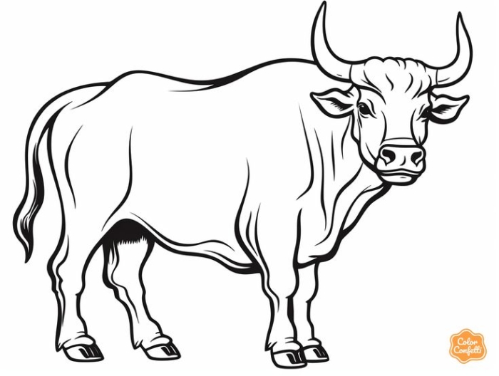 42+ Discover Free Printable Bull Coloring Pages for Kids Today!