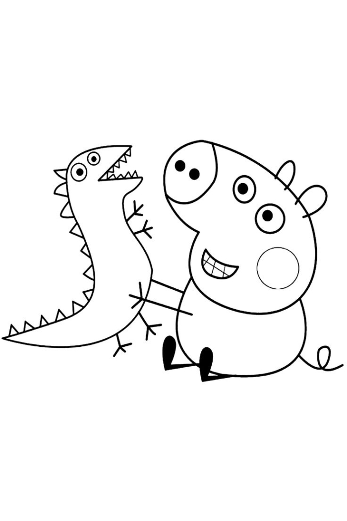 Pepo and her friend pepo coloring pages for kids to color on the page Pepo and her friend pepo coloring pages for kids to color on the page