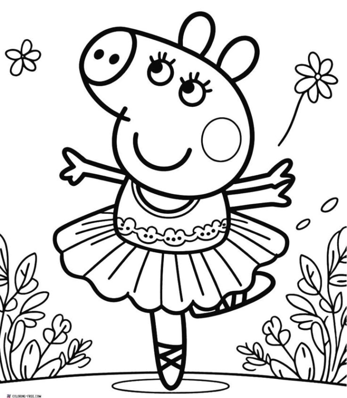 Peppa pig coloring pages for kids Peppa pig coloring pages for kids