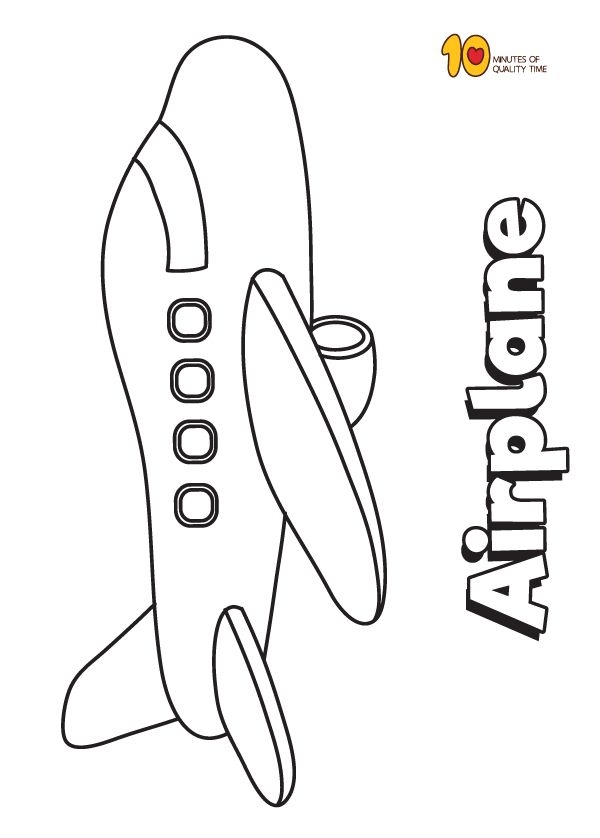 A black and white outline of an airplane with the words  A black and white outline of an airplane with the words