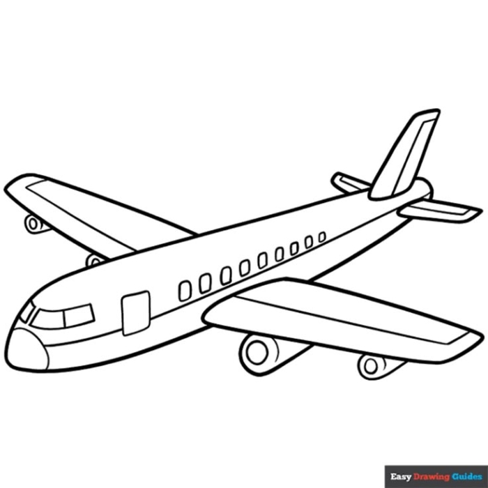 Free cartoon airplane coloring page for kids Free cartoon airplane coloring page for kids