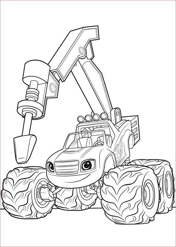 Monster truck coloring page for kids Monster truck coloring page for kids