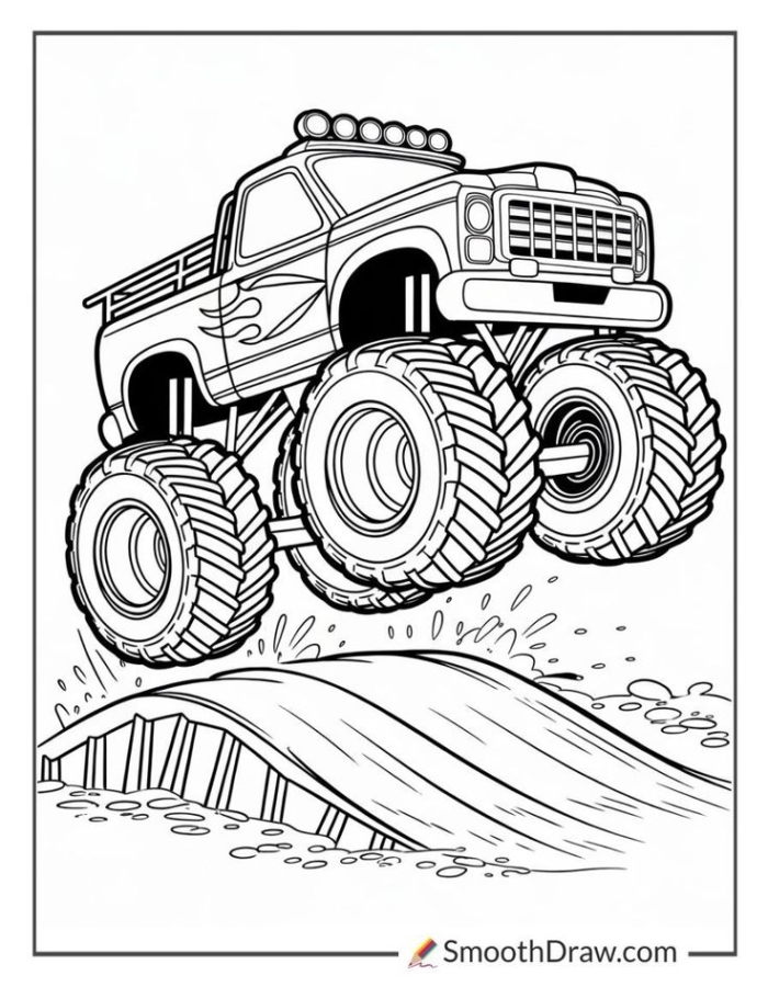 Monster truck coloring pages for kids Monster truck coloring pages for kids